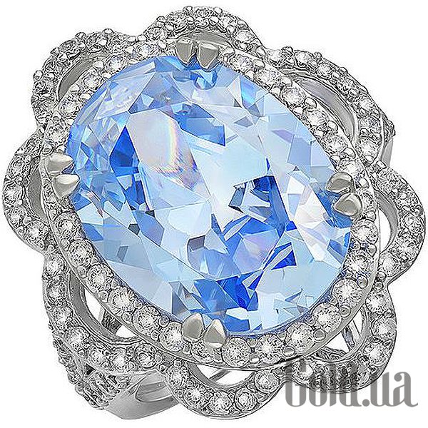 Купить Женское серебряное кольцо с куб. циркониями