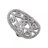 Женское серебряное кольцо с куб. циркониями, 1547727