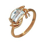 Женское золотое кольцо с топазом, 1619919