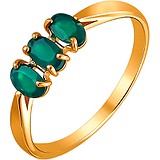 Женское золотое кольцо с агатами, 1638351