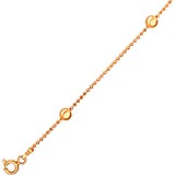 Женский серебряный браслет в позолоте, 1640655