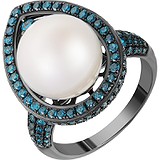 Женское золотое кольцо с бриллиантами и жемчугом, 1669839