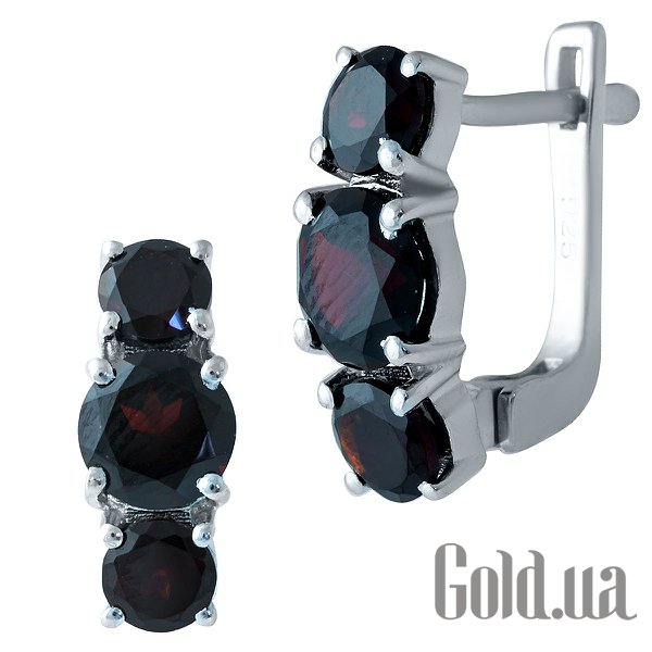 

Серьги Fresh Jewelry, Серебряные серьги с гранатами