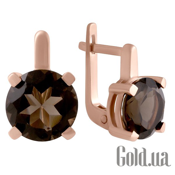 

Серьги Fresh Jewelry, Золотые серьги с раухтопазами