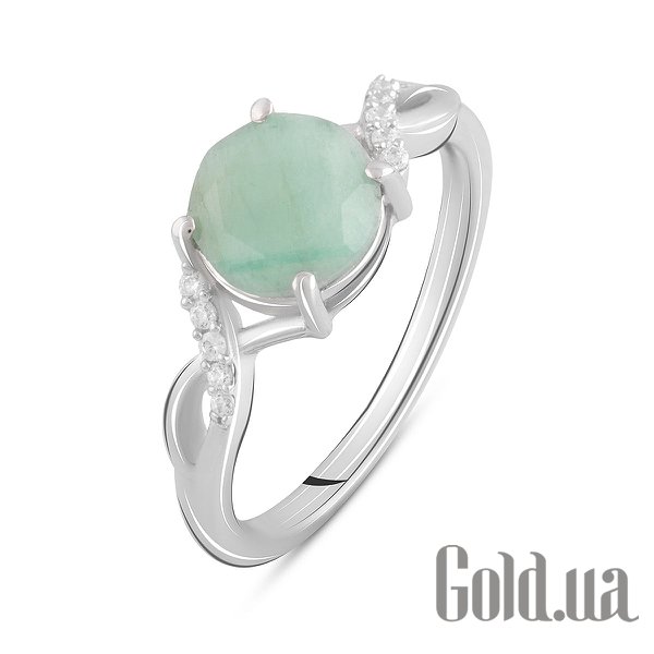 

Женские кольца Fresh Jewelry, Женское серебряное кольцо с куб. циркониями и изумрудом, 18