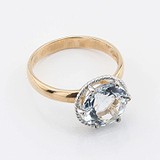 Женское золотое кольцо с топазом, 1766863