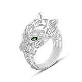 Женское серебряное кольцо с куб. циркониями (2144984), фотографии