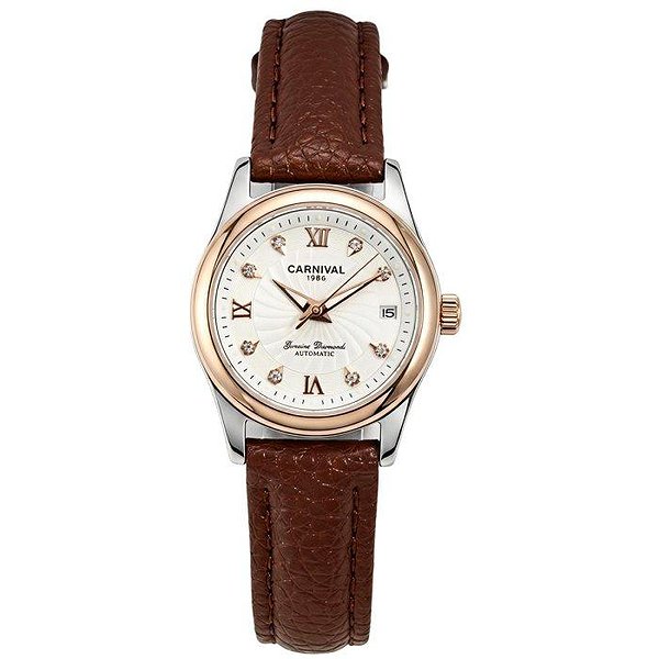 Carnival Женские часы White Leather Classic 3884 bt3884