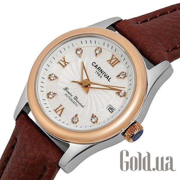 Carnival Женские часы White Leather Classic 3884 bt3884 – изображение 2