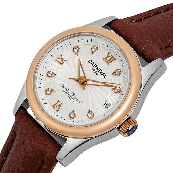 Carnival Женские часы White Leather Classic 3884 bt3884 – изображение 2