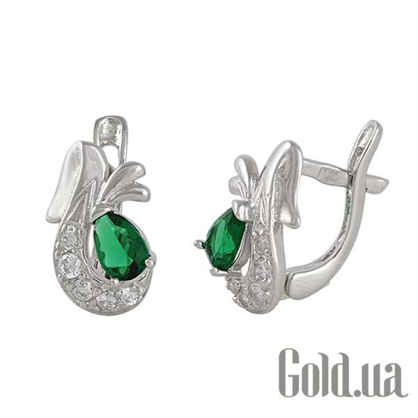 

Серьги Silvex925, Серебряные серьги с куб. циркониями