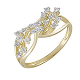 Золотое кольцо с бриллиантами, 696015