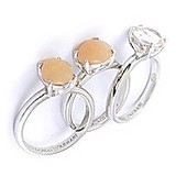 Armani Женское серебряное кольцо с кварцем, 074959