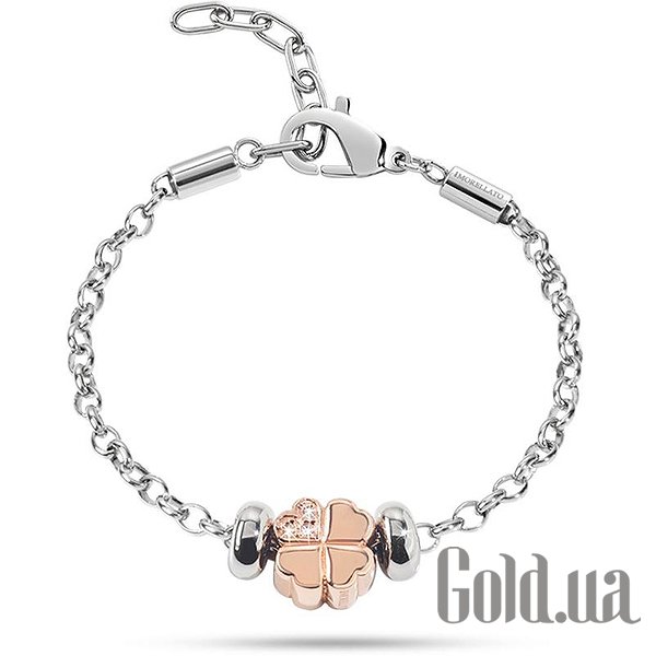 

Женский браслет Morellato, Стальной;золотой, Женский стальной браслет с куб. циркониями