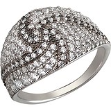 Женское серебряное кольцо с куб. циркониями, 1620432