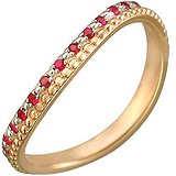 Женское золотое кольцо с рубинами, 1666512