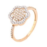 Жіноча золота каблучка з куб. цирконіями, 1726160