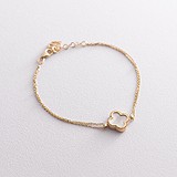 Заказать Жіночий золотий браслет з перламутром (onxб04552) по цене 11725 грн., в магазине Gold.ua