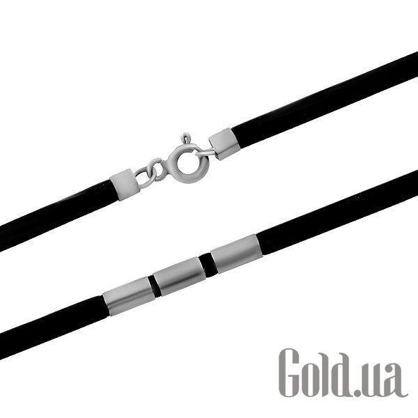 

Шнурок на руку Fresh Jewelry, Каучуковый шнурок на руку со вставками из серебра