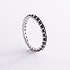 Серебряное обручальное кольцо с куб. циркониями - фото 2
