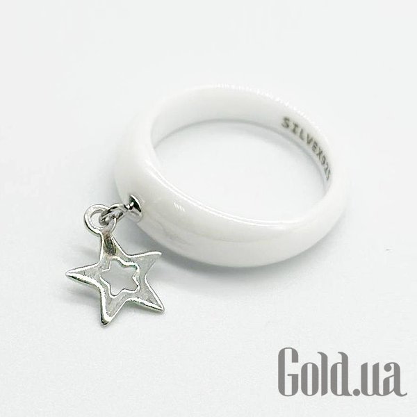 

Женские кольца Silvex925, Женское серебряное кольцо с керамикой, 16.5