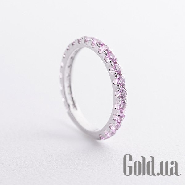 

Женские кольца Украина, Женское серебряное кольцо с синт. сапфирами, 17