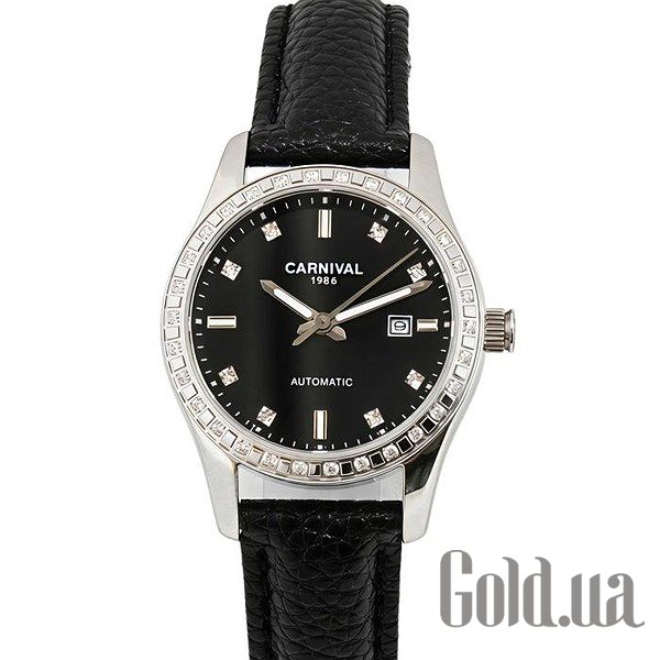 Carnival Женские часы Luiza Black Leather 3891 bt3891