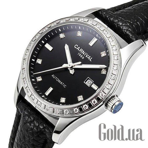 Carnival Женские часы Luiza Black Leather 3891 bt3891 – изображение 2