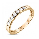 Золотое обручальное кольцо с бриллиантами, 1529041