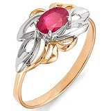 Женское золотое кольцо с рубином, 1554897