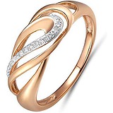 Женское золотое кольцо с бриллиантами, 1603025