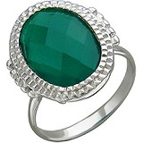 Женское серебряное кольцо с агатом, 1617361