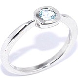 Silver Wings Женское серебряное кольцо с топазом, 1618385