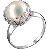 Женское серебряное кольцо с культив. жемчугом, 1622481