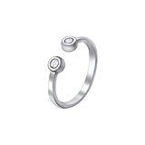 Женское серебряное кольцо с куб. циркониями, 1627857