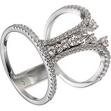 Женское серебряное кольцо с куб. циркониями, 1646545