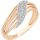 Женское золотое кольцо с бриллиантами, 1650385