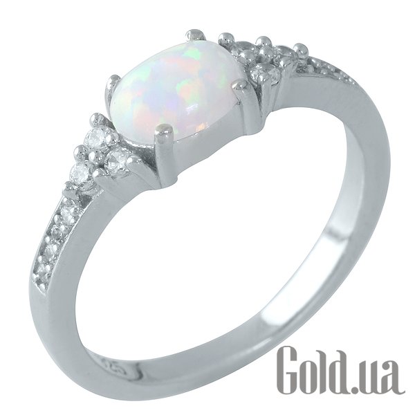 

Кольцо Fresh Jewelry, Серебряное кольцо с опалом и куб. циркониями, 18