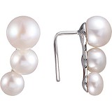 Срібні сережки з перлами, 1675729