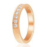 Золотое обручальное кольцо с бриллиантами, 1686225