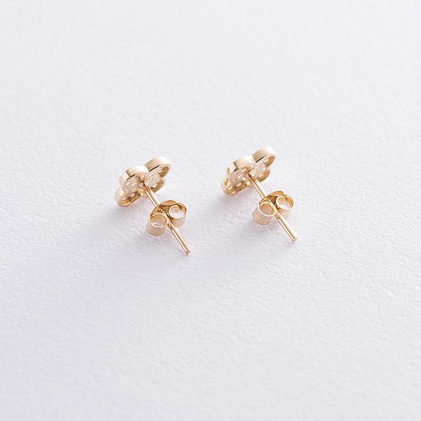 Золотые серьги с куб. циркониями onxс05619 – изображение 2