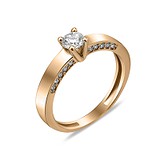 Золотое кольцо с бриллиантами, 1744849