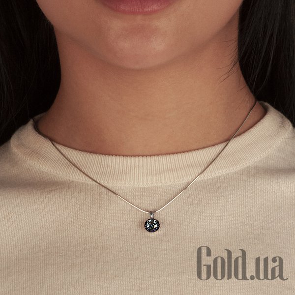 

Женский кулон Lurie Jewelry, Золотой кулон с сапфирами и топазом