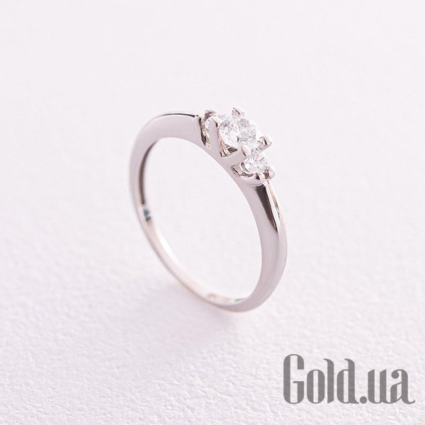 

Кольцо Украина, Серебряное кольцо с куб. циркониями, 18