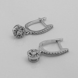 Золотые серьги с бриллиантами, 1796049