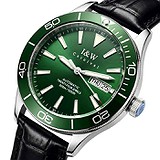 Carnival Чоловічий годинник Diver Leather Deluxe 10 Bar 3913, 1799121