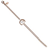 Cerruti Жіночий сталевий браслет зі стразами і перлами в позолоті, 581841