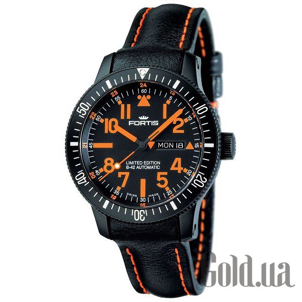 

Швейцарские часы Fortis, B-42 Titanium Black Automatic Day/Date 647.28.13 L.13