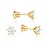 Золоті сережки з цирконіями Swarovski Zirconia - фото 1