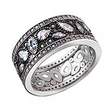 Женское серебряное кольцо с куб. циркониями, 1547730